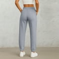 thumbnail image 4 of Joggers for Women Baggy Sweatpants Lightweight Waist Drawstring with Pockets Workout Hiking Lounge Light Gray S, 4 of 5