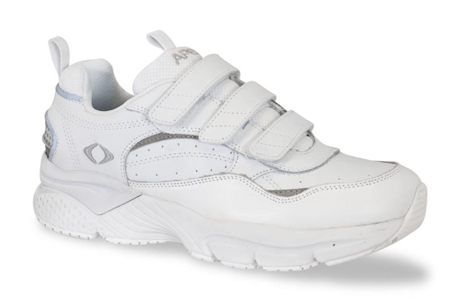 mens white velcro tennis shoes