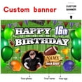 thumbnail image 2 of Banner de decoración de fútbol personalizado para cumpleaños, 2 of 7