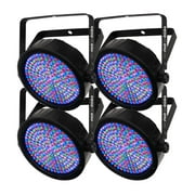 (4) Chauvet DJ SlimPar 64 RGBA LED DMX Compact Slim Par Can Stage Light Effects