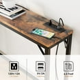 thumbnail image 2 of Narrow Console Table with Power Outlets & USB Ports, Wood Entryway Table Behind Couch Table with Charging Station, 2 of 8