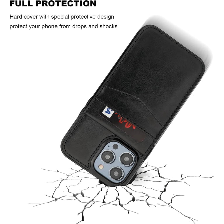 Wallet Case Compatible For IPhone 14, Slim Protective Case With Card