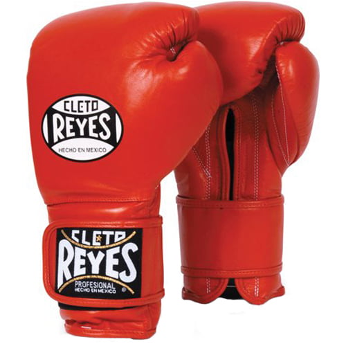 Cleto Reyes Leather Curved Punch Mitts Black/Red 