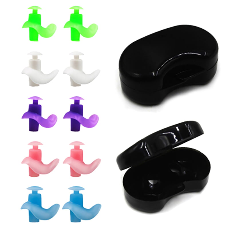 1 Pair Soft Silicone Ear Plugs Reusable Noise Reduction For Sleep FB lq 