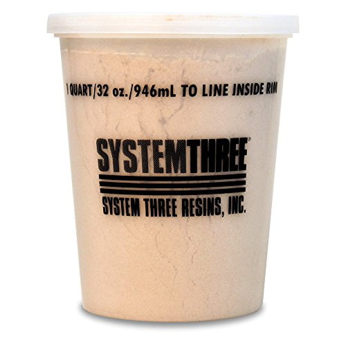 System Three 3110S16 Brown Wood Flour, 1 Quart Tub