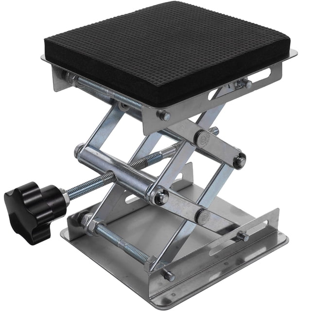 Plataforma elevadora de tijera con gato de laboratorio, control manual, mesa elevadora de laboratorio