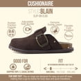 thumbnail image 3 of Cushionaire Blain Genuine Suede Clogs for Women | Slip-On Mules with Memory Foam & Oversized Buckle | Non-Slip Comfort Clogs & Mules Shoes for Women, 3 of 26