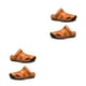 thumbnail image 4 of Sandalias de cuero Qarigey Hombre Transpirables Impermeables Color Sólido, 4 of 6