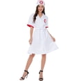 thumbnail image 4 of Disfraces de Halloween 2024 SL nuevo uniforme de enfermera disfraz de enfermera juego de rol cosplay divertido uniforme disfraz de enfermera femenina, 4 of 4