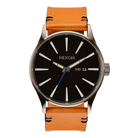 Reloj Nixon Unisex Sentry Leather Negro A1051602