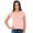 Neon Peach, variant on True Rock Jr Women's Plain Crew Drop Tail T-Shirt (Charcoal, Medium)