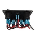 thumbnail image 5 of Car Charger Switch Panel 5 Gear ON-OFF Marine Ignition Toggle Switch Panel with Dual USB Socket Charger LED Voltmeter for Car Boat Marine RV Truck Camper, 5 of 5