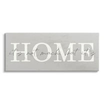 Not Much But It's Home Sign Inspirational Graphic Art Gallery Wrapped Canvas Print Wall Art