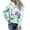 Green, variant on Linen Tops for Women Fall Tops for Women 2024 Tie Dyed Print Hooded Pocket Long Sleeve Sweater Warm Jacket Sweatshirt
