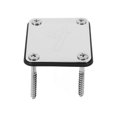thumbnail image 1 of EeaseCA 1Pc Guitar Neck Plate Replacement Stainless Steel Neck Joint Mounting Plate (Silver), 1 of 8