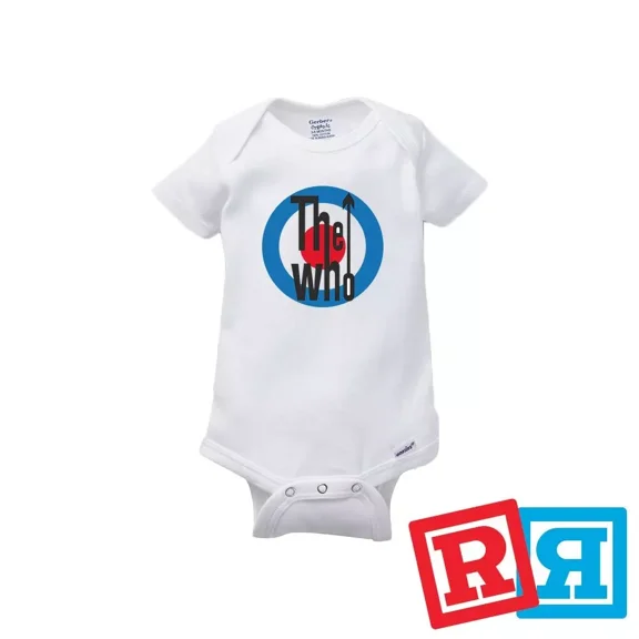 Bella Canvas The Who Gerber Baby Onesie® Cotton Unisex White Short Sleeve Bodysuit