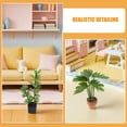 thumbnail image 3 of GAXIRE Set of 4 Realistic Simulated Potted Green Plants for Dollhouse Decoration and Miniature Home Display, 3 of 8