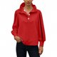 thumbnail image 2 of TaTaai 2026 Spring Summer Solid Color Button Top for Women Long Sleeve Round Neck Casual Blouse Soft Comfy Lightweight Daily Vacation Outfits Gift, 2 of 5