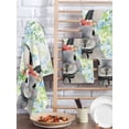 thumbnail image 2 of Easter Bunny Kitchen Dish Towels for Drying Dishes Set of 2, Spring Flowers Green Leaves Pastoral Plants Waffle Weave Microfiber Hand Tea Bathroom Towels Quick Dry & Absorbent Towel 15.7x23.6, 2 of 7