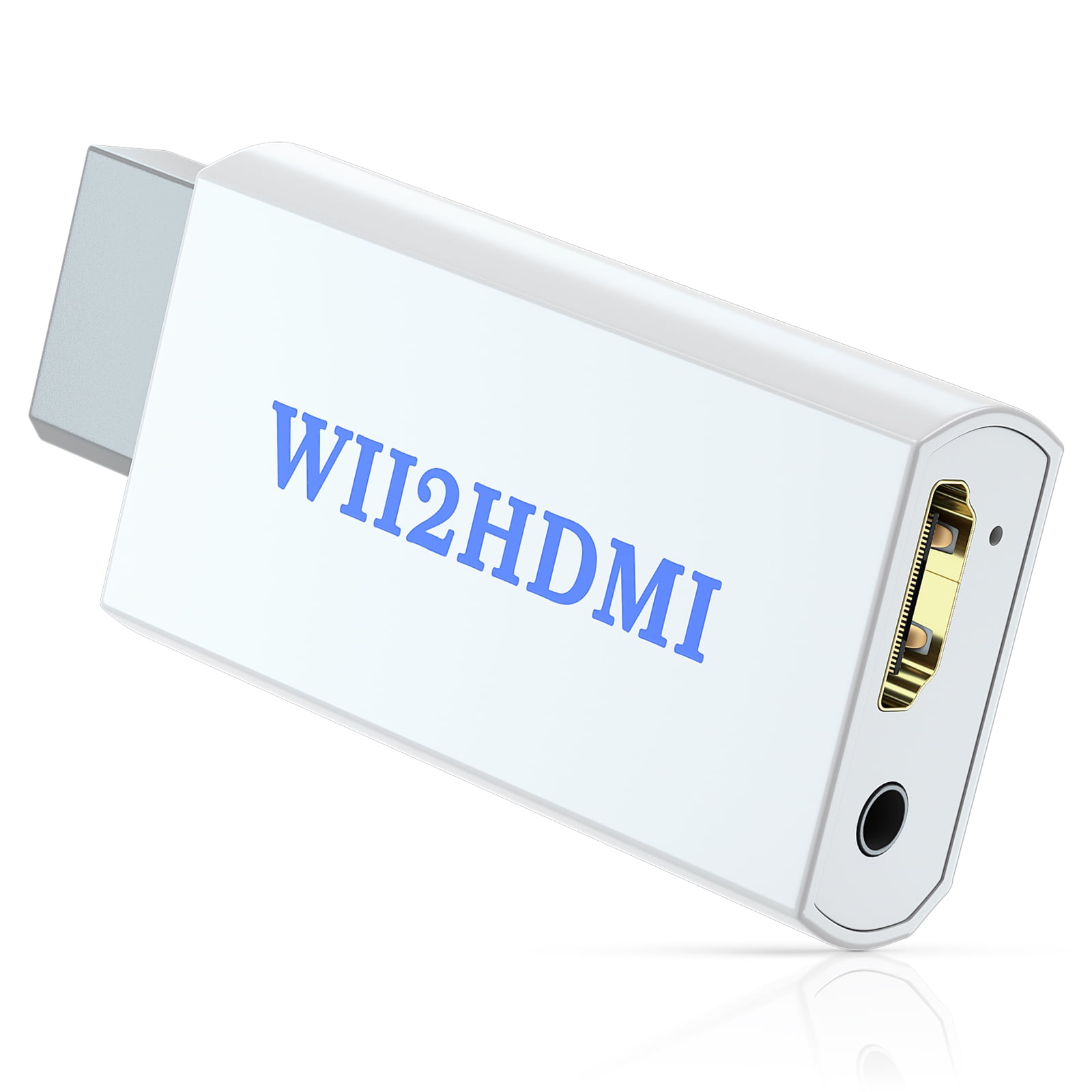 Wii to HDMI Converter, Wii HDMI Adapter with 3.5mm Audio Jack Output Compatible with Nintendo