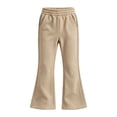 thumbnail image 5 of VBEWZET Stretch Slim Fit Bootcut Pants for Girls, High Waist Lined Flared Trousers, Multi Color Casual School Uniform Bottoms Khaki 7-8 Years, 5 of 5