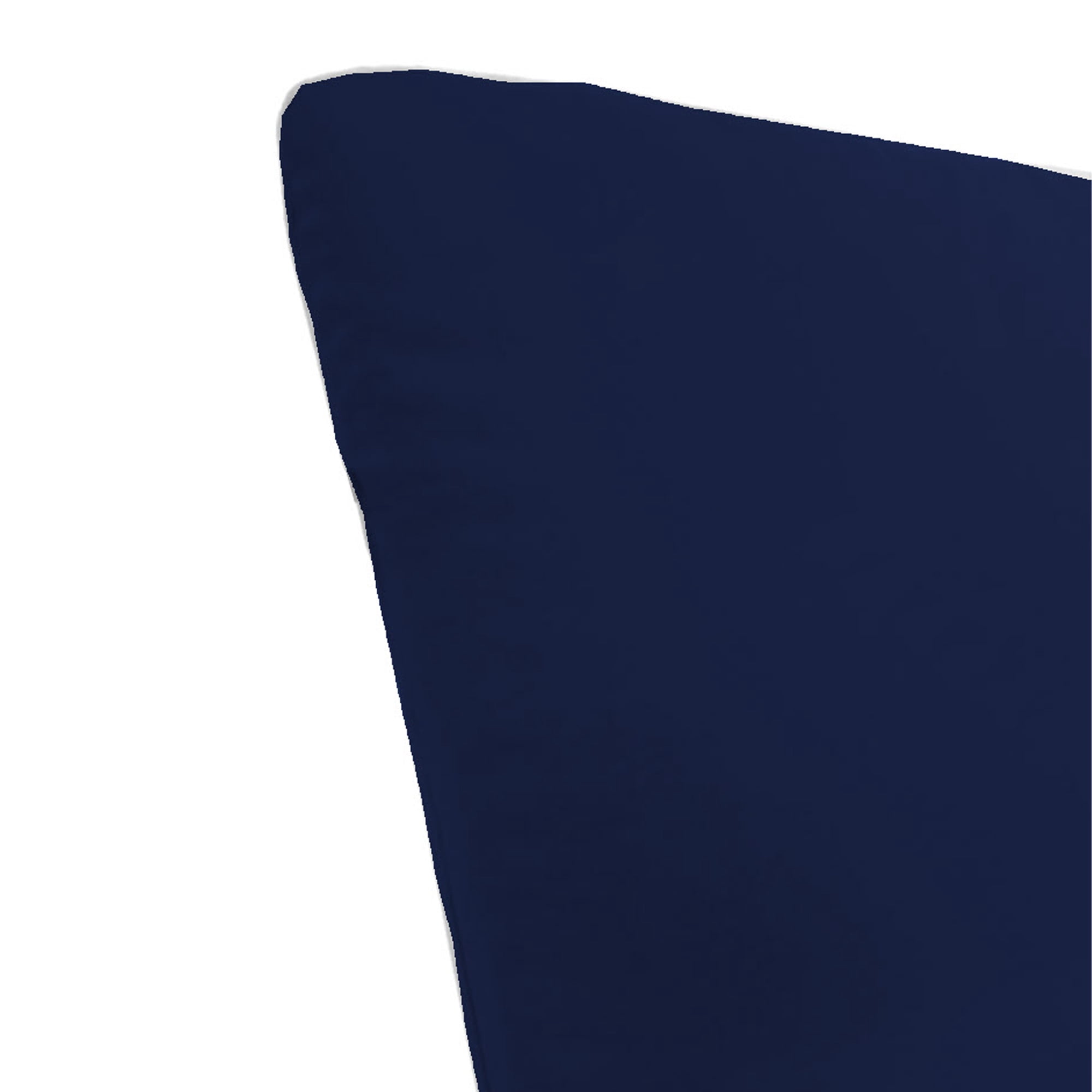 Jordan Manufacturing 74" x 22" Canvas Navy Solid Rectangular Outdoor Chaise Lounge Cushion with Ties