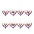 thumbnail image 4 of 8 guirnaldas de papel en forma de corazón para compromiso, propuesta, adornos de corazón 3D para el Día de Valentín, Día de Madre y fiesta. multicolor, 4 of 8