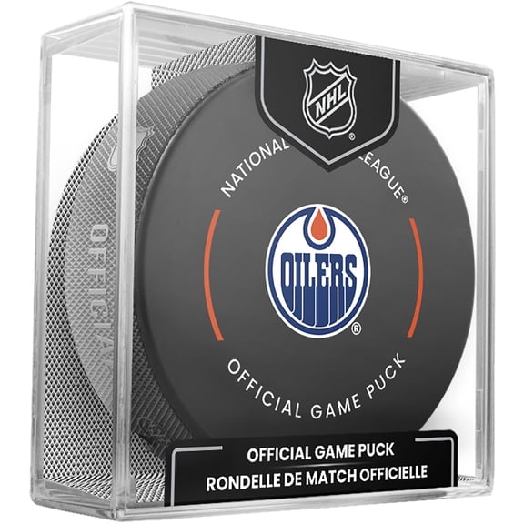 Inglasco Edmonton Oilers 2022-23 Season Official Game Puck
