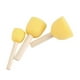 thumbnail image 1 of For Pack Of 30 Round Foam Sponge Paint Brush Set 5 Different Sizes, 1 of 5
