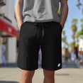thumbnail image 3 of Dalix Ghost Embroidered Short Soft Fleece Relaxed Drawstring Fit Lounge Mens in Black S Small, 3 of 5