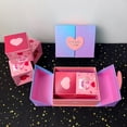 thumbnail image 3 of LSLJS Christmas Gifts Box Explosion Valentine Decorations 2023 Merry Christmas Tree Surprise Gift Boxes with Folding Up Box Cards Surprise Bouncing Pink Envelope Box Pop-Up Valentine Gift Box(6Pcs), 3 of 7