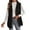 Black, variant on Women's Sleeveless Faux Fur Vest Gilet Coat Lightweight Warm Puffer Jacket Reversible Double Face Fleece Outerwear Casual Solid Color Tank Top for Spring Fall Layering,Black M