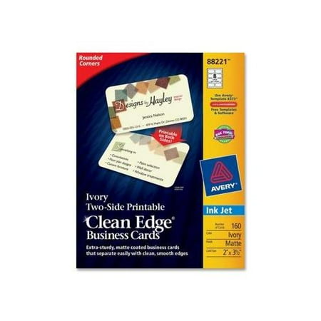 avery clean edge 88221 business card ave88221 walmart com