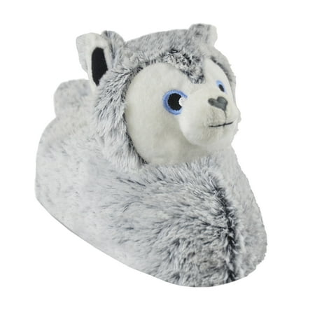 

Boys/Girls Husky Dog Slippers
