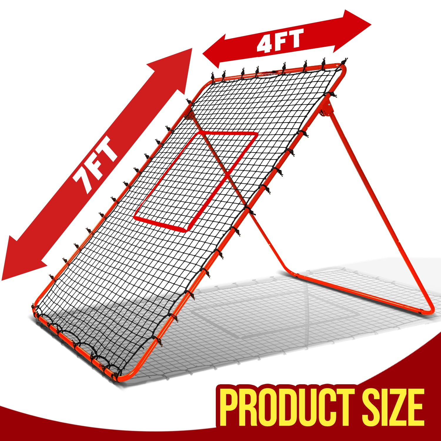 7x4FT Volleyball Rebounder Net,Angle Adjustable Volleyball Training Equipment for Hitting,Blocking,Serving,Setting