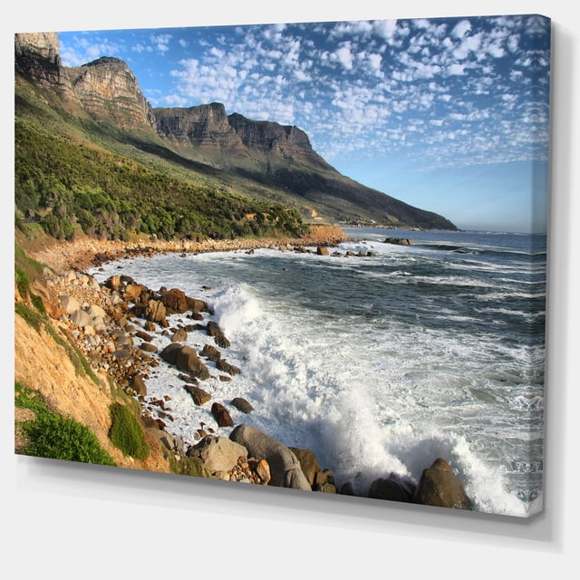 Designart - Beautiful South African Seashore - Large Seashore Canvas Print