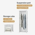 thumbnail image 7 of ZXNYH Portable Closet for Hanging Clothes, Combination Armoire, Modular Cabinet for Space Saving, Ideal Storage Organizer Cube for Books, Toys, 8 Cubes, 7 of 7