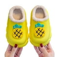 thumbnail image 6 of Wdgfv Sparkly cotton slippers for kids Girls Slippers Warm Winter Fuzzy Lined Indoor Outdoor Comfortable Soft Sole Shoes For Yellow 5.5-6 Years, 6 of 6
