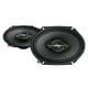 thumbnail image 1 of PIONEER Serie A TS-A6881F - Altavoces coaxiales de Audio para automóvil de 4 vías, Rango Completo, Calidad de Sonido Clara, fácil instalación y Respuesta de Graves Mejorada, Altavoces ovalados Negros, 1 of 5