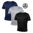 thumbnail image 1 of Blank Activewear Pack of 3 Men's T-Shirt, Quick Dry Performance fabric, 1 of 4