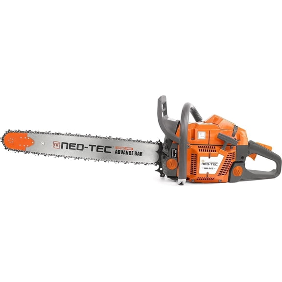 65cc Gas Chainsaw, 28-Inch Professional Chain Saw, 3.4KW 4.6HP Gasoline Powered Handheld Chainsaw for Tree Cutting & Woodwork – Advanced Bar & Chain Included