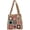 Khaki, variant on Kukuzhu Crochet Tote Bag for Women Cute Floral Knitted Shoulder Bag Fairy Y2k Woven Beach Shopping Bag Vocation