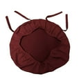 thumbnail image 2 of LA Linen Pack-4 Polyester Poplin Chiavari Chair Cushion Cover , Burgundy, 2 of 2