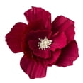 thumbnail image 1 of Xiao Hua flores de papel crepé de 25 cm para decoración de pared, bodas, fondos florales, baby shower, fiestas de cumpleaños, fotos, arcos, guarderías, color vino tinto., 1 of 4
