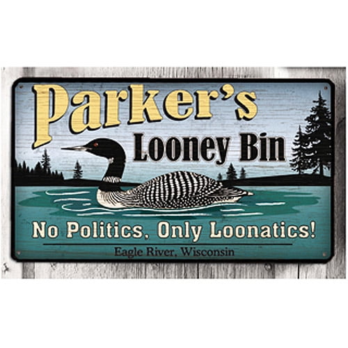 Personalized Metal Sign, Looney Bin