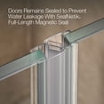 thumbnail image 6 of Kohler 27582-10L-BL 71.5 x 30.37 in. Composed Frameless Pivot Shower Door with 0.37 in. Thick Crystal Clear Glass - Matte Black, 6 of 7