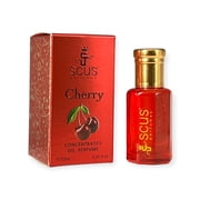 Cherry Fragrance for Men & Women Floral Fruity Concentrated Perfume oil Long Lasting Fragrance Non-Alcoholic (Parfum 12ml with Velvet Pouch)