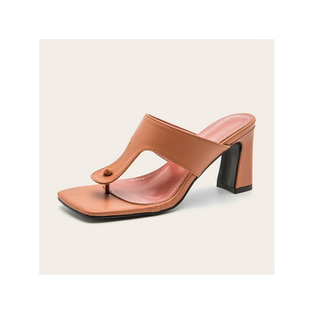 block heel sandals square toe
