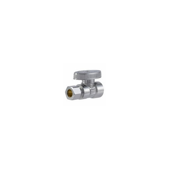 SharkBite FIPS3838Z Brass Ball Straight Valve, Quarter Turn, 3/8 x 3/8 In. - Quantity 6
