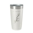 thumbnail image 1 of Jordan Lake B. Everett Map Tumbler Travel Mug Insulated Laser Engraved Coffee Cup North Carolina 20 oz White, 1 of 1